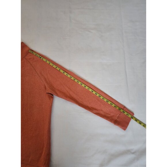 Tommy Bahama Women's Light Orange 1/4 Zip Mock Neck Raglan Sleeve Sweatshirt L/G - Picture 9 of 10